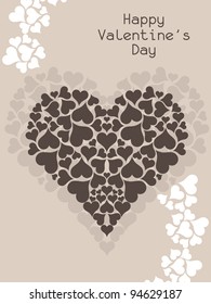 Beautiful Valentine's Day background. Vector illustration