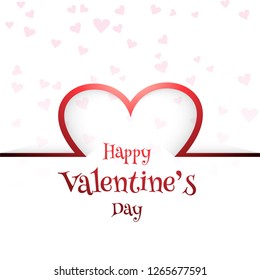 Beautiful valentine's day card background illustration