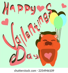 A beautiful Valentine's Day greeting card