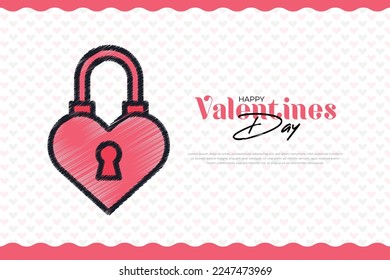 Beautiful valentines day greeting with love hearts and Happy valentine's day design template with light background and Happy valentine's day social media post with love