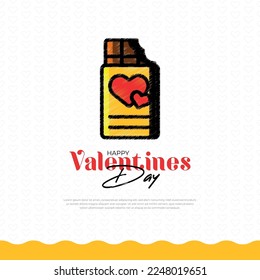 Beautiful valentines day greeting with love hearts and Happy valentine's day design template with light background and Happy valentine's day social media post with love
