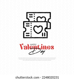 Beautiful valentines day greeting with love hearts and Happy valentine's day design template with light background and Happy valentine's day social media post with love