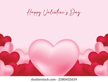 Beautiful Valentine's Day heart background vector designs with romantic red, pink, and gold tones. Includes glowing hearts, bokeh effects, and elegant patterns. Perfect for cards, posters, and decor.