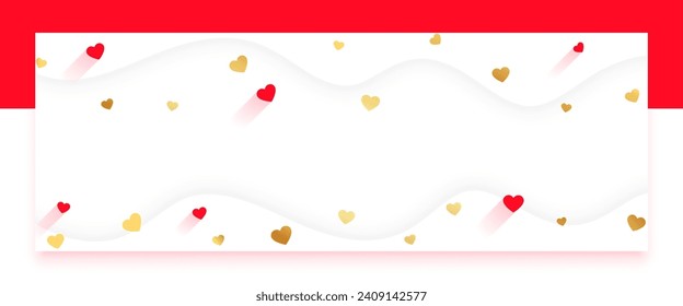 beautiful valentines day love heart pattern wallpaper design vector