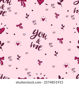  beautiful Valentine's Day  seamless pattern