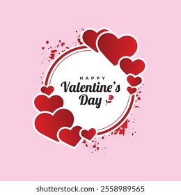 Beautiful Valentines Day Vector Illustration Design