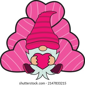 Beautiful valentines gnomes digital art designs 