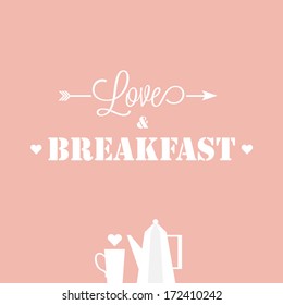 beautiful valentine's vector card