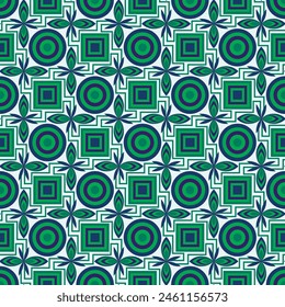 Beautiful variegated geometric seamless pattern in neon colors.Art forms are grouped and arranged in a specific order. Vector image for print, textile, packaging, interior design.