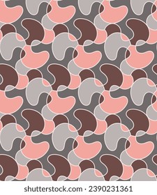 Beautiful variegated lattice seamless pattern. Vector illustration for print, fabric, cover, packaging, interior decor, blog decoration and other your projects.