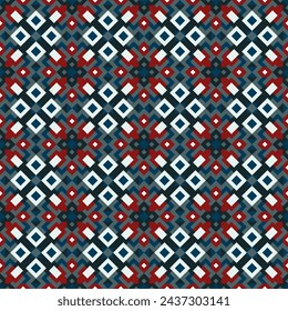 Beautiful variegated polygonal seamless pattern. Vector illustration for print, fabric, cover, packaging, interior decor, blog decoration and other your projects.