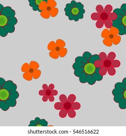 The beautiful variety of flowers on different backgrounds.