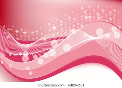 Beautiful vector abstract pink background with waves and space for text.
