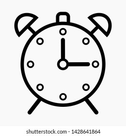 Beautiful Vector Alarm Clock Icon.