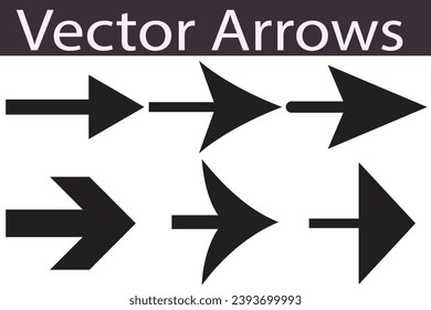 Beautiful Vector arrows and flat illustration