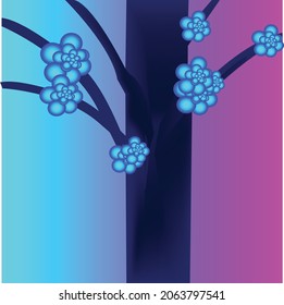 beautiful vector art of a tree