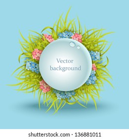 beautiful vector artistic nature background. Summer