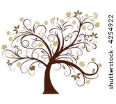 beautiful vector autumn tree design