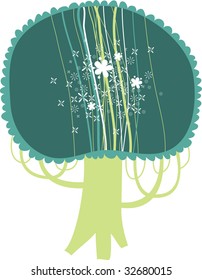 beautiful vector autumn tree design