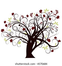 beautiful vector autumn tree design