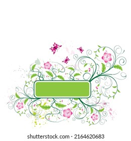 Beautiful vector background. Colorful Flowers background vector design illustration