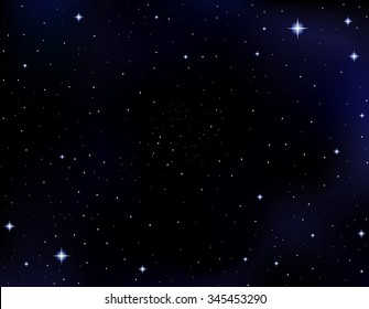 Beautiful vector background with constellations in starry night sky