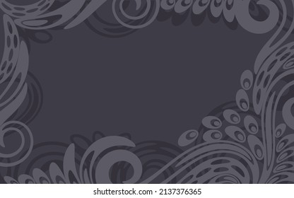 Bonito fondo vectorial con una decoración elegante de curva