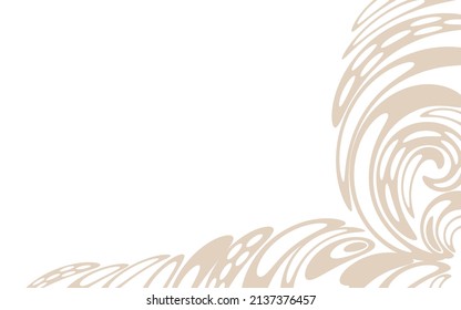 Beautiful vector background with curve elegant decor