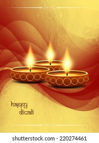 Beautiful vector background design for Diwali festival.