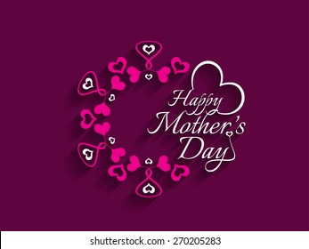 Beautiful vector background design for Mother's day.