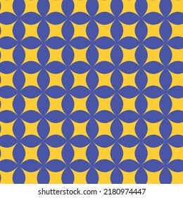 Ein schönes Vektorhintergrunddesign mit gelben Sternen, die ein Muster auf violettem Hintergrund bilden