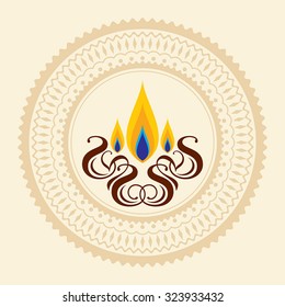 Beautiful Vector Background for Diwali festival.