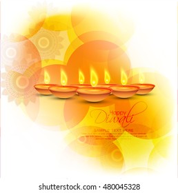 Beautiful Vector Background for Diwali festival .
