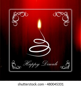 Beautiful Vector Background for Diwali festival .