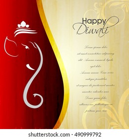 Beautiful Vector Background for Diwali festival.