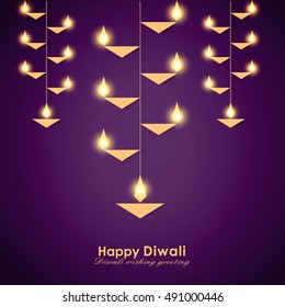 Beautiful Vector Background for Diwali festival.