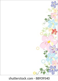 Beautiful vector a background floral