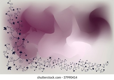 Beautiful vector background with floral elements.