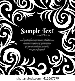 beautiful vector background with a floral pattern