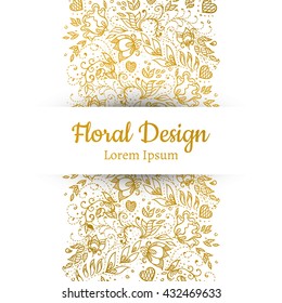 beautiful vector background with a floral pattern