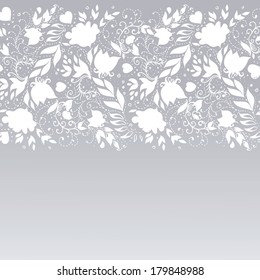 beautiful vector background with a flower pattern