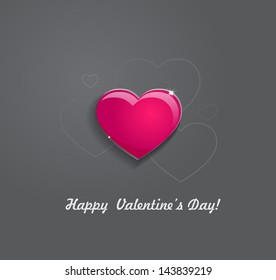 Beautiful vector background with heart
