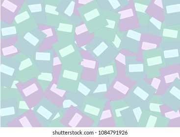 beautiful vector background for a holiday teacher's day postcard, poster, banner, packaging, training materials, with elements of a notebook