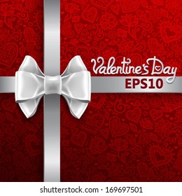 beautiful vector background on Valentine's Day with space for text 