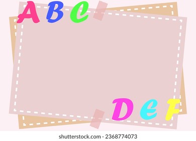 Beautiful vector background for paper notes postcards, holidays, posters, banners, packaging, creative materials