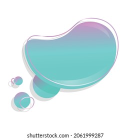 Beautiful Vector banner abstract design template isolated on white background. Spots shape signboard or banner for graphic design. 