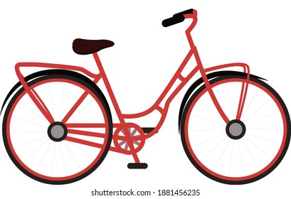 Beautiful vector bike isolated on white background