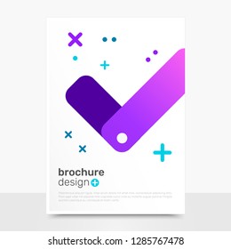 Beautiful Vector Brochure Design. Approved Vector Flyer Mockup. Business Brochure Templates. EPS10