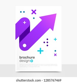 Beautiful Vector Brochure Design. Progress Vector Flyer Mockup. Business Brochure Templates. EPS10