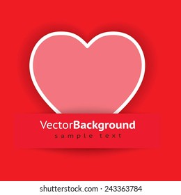 Beautiful vector card with hearts 